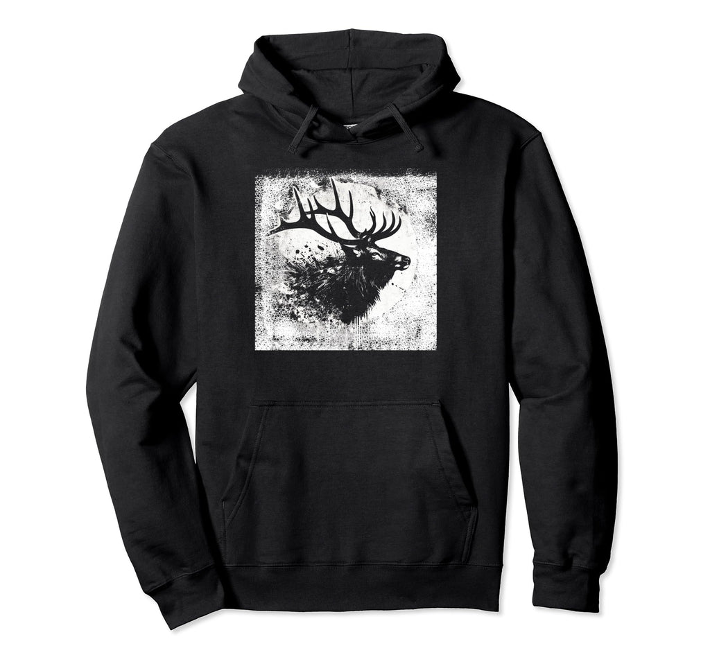 Elk Hunters Womens Mens Western Hunting Hoodie - Novelty Apparel Unisex - T-Shirt, Sweatshirt, Hoodie