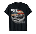 1970 70 Nova Silhouette Muscle Car T-Shirt - Minimalist Print Unisex - T-Shirt, Sweatshirt, Hoodie