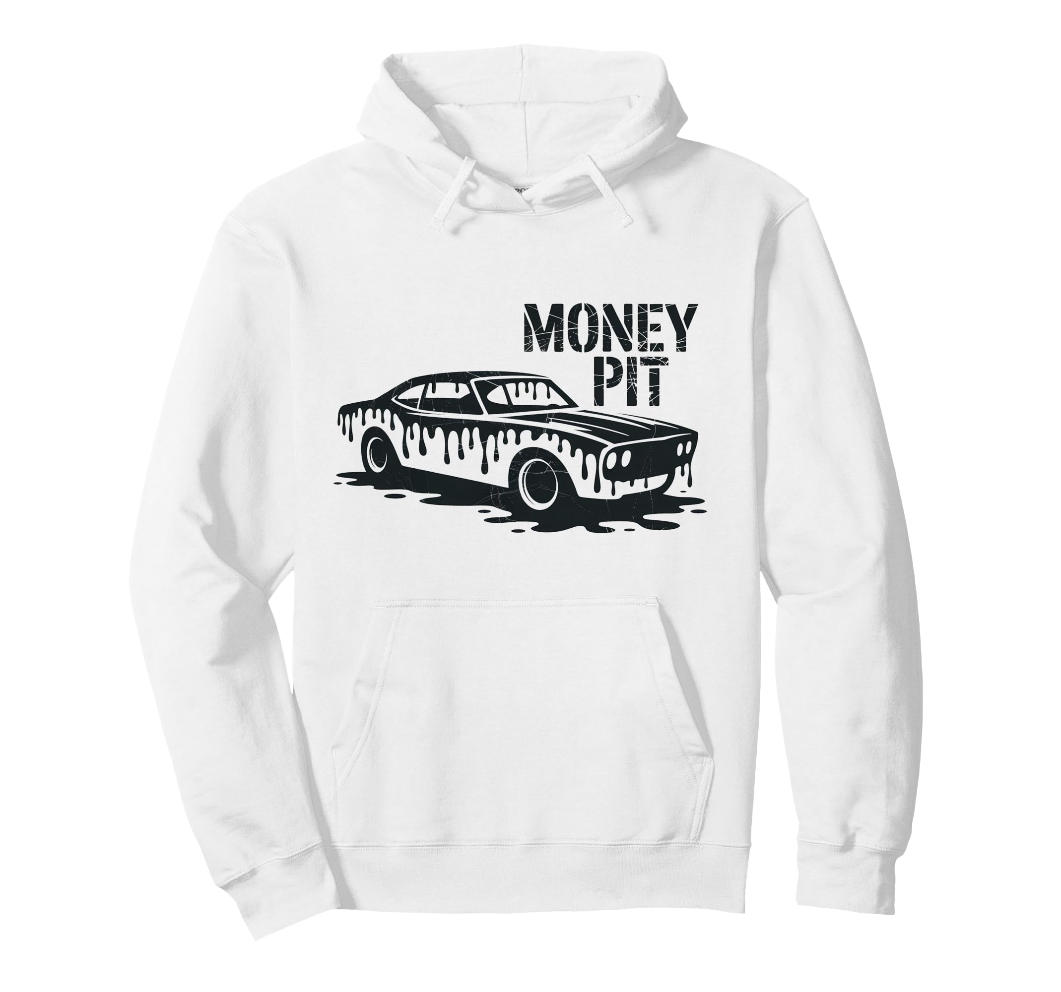 Money Pit Muscle Car Automotive Hoodie - Trendy Graphic Men Women - T-Shirt, Sweatshirt, Hoodie