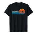 Morro Bay Ca 80S Shark Fin Sunset T-Shirt - Fun Novelty Design for Adults - T-Shirt, Sweatshirt, Hoodie