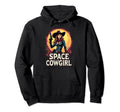 Space Cowgirl Galactic Western Hoodie - Custom Art Print for Adults - T-Shirt, Sweatshirt, Hoodie