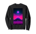 Retrowave Mountain 80S Vaporwave Sweatshirt - Custom Art Print Unisex - T-Shirt, Sweatshirt, Hoodie