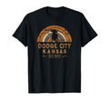 Dodge City Kansas Ks Wild West T-Shirt - Custom Art Print Men Women - T-Shirt, Sweatshirt, Hoodie