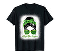 Fight Stigma Messy Bun Green Ribbon T-Shirt - Casual Everyday Wear Unisex - T-Shirt, Sweatshirt, Hoodie