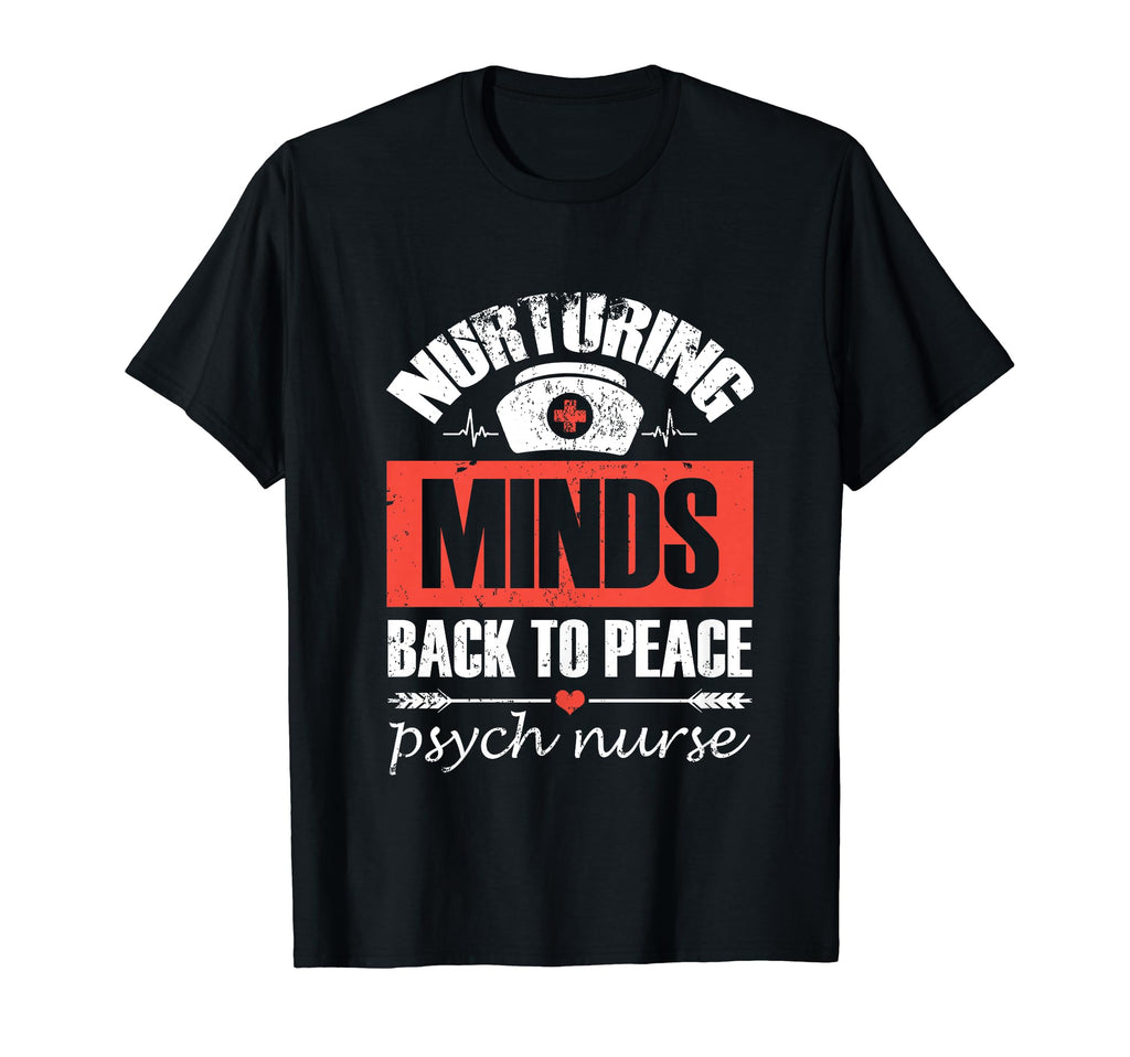 Nurturing Minds Back To Peace Psych T-Shirt - Novelty Apparel for Adults - T-Shirt, Sweatshirt, Hoodie