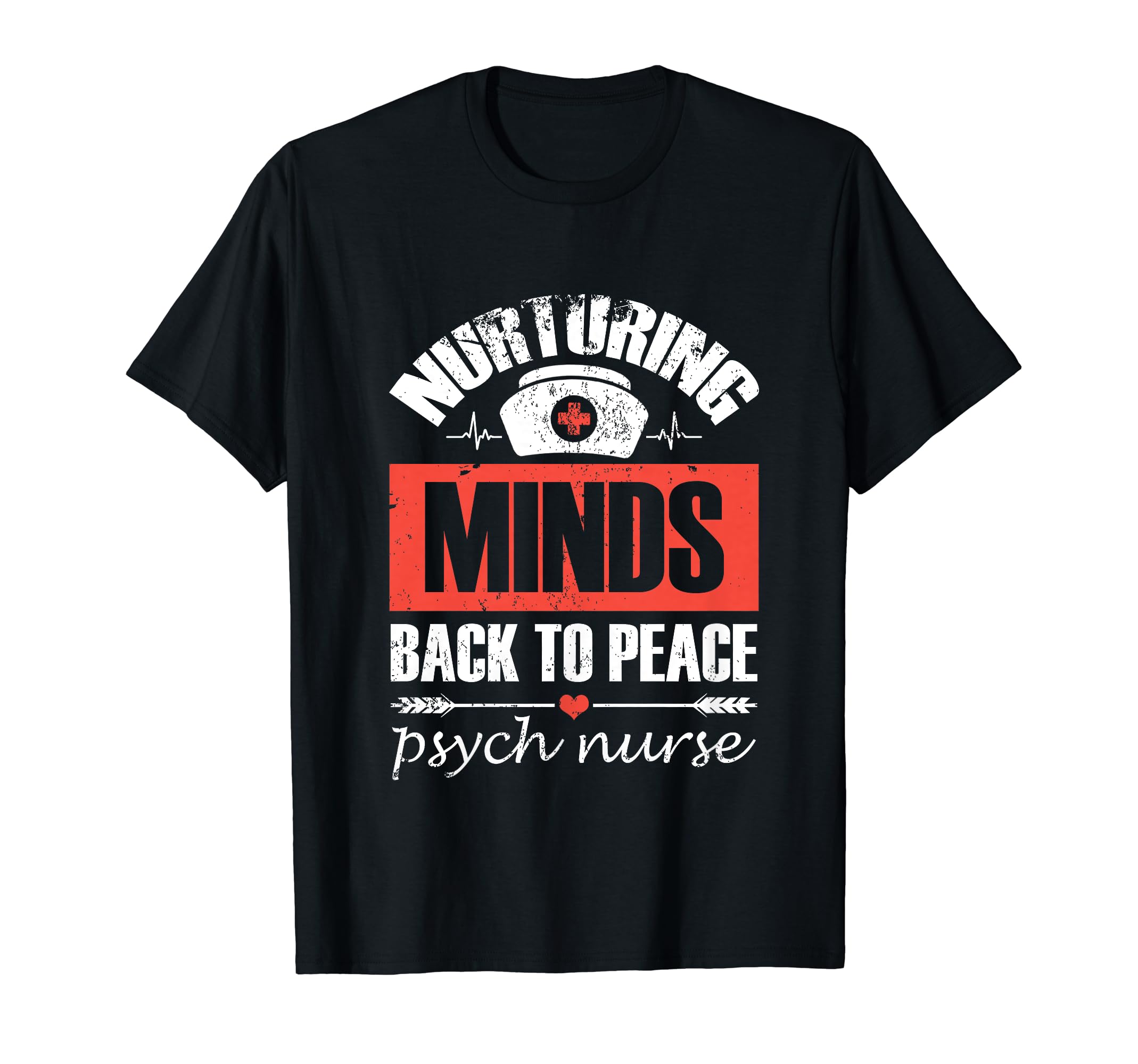 Nurturing Minds Back To Peace Psych T-Shirt - Novelty Apparel for Adults - T-Shirt, Sweatshirt, Hoodie