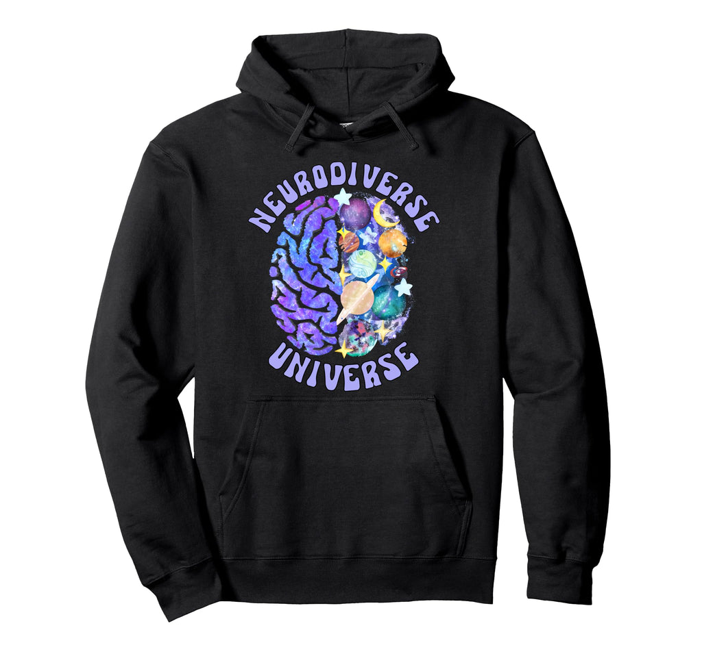 Neurodiverse Universe Neurodiversity Hoodie - Streetwear Style Unisex - T-Shirt, Sweatshirt, Hoodie
