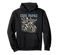 Papas Club Biker Papas Papa Hoodie - Casual Everyday Wear for Adults - T-Shirt, Sweatshirt, Hoodie