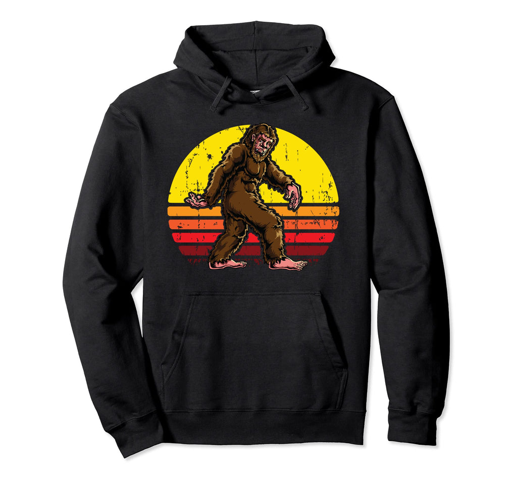 70S 80S Bigfoot Lover Gift Believer Hunter Hoodie - Trendy Graphic Unisex - T-Shirt, Sweatshirt, Hoodie