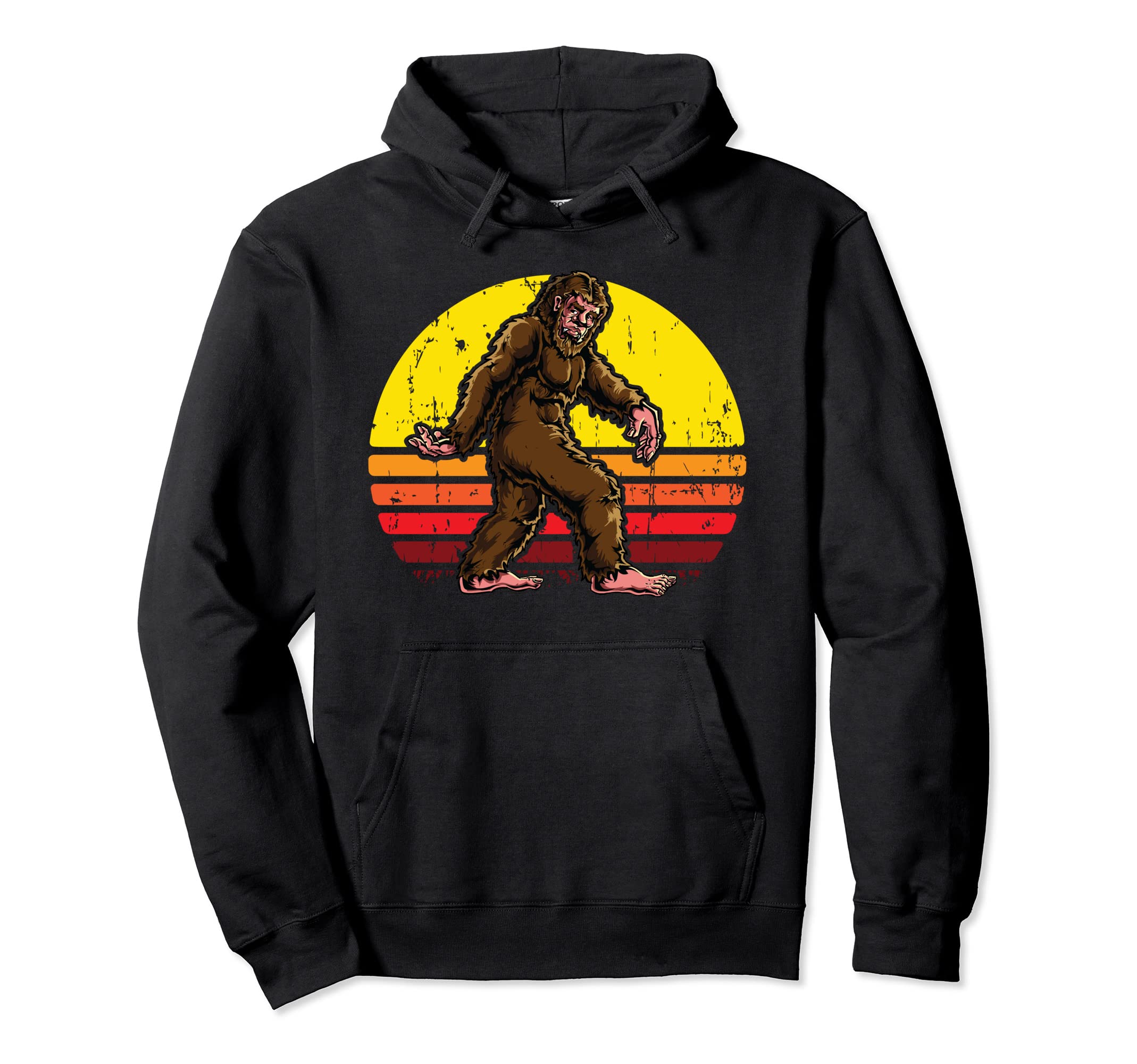 70S 80S Bigfoot Lover Gift Believer Hunter Hoodie - Trendy Graphic Unisex - T-Shirt, Sweatshirt, Hoodie