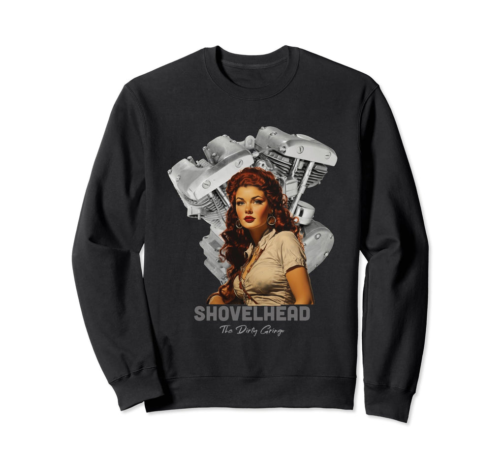 Hd Motorcycle Vtwin Shovelhead Sweatshirt - Unique Graphic Men Women - T-Shirt, Sweatshirt, Hoodie