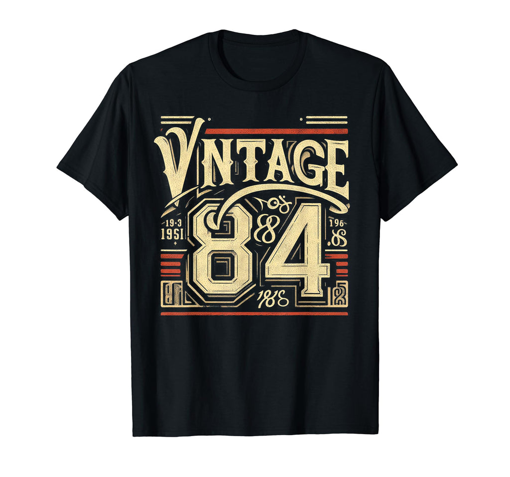 1984 Birthday 84 Born 1984 Typography T-Shirt - Graphic Print Unisex - T-Shirt, Sweatshirt, Hoodie