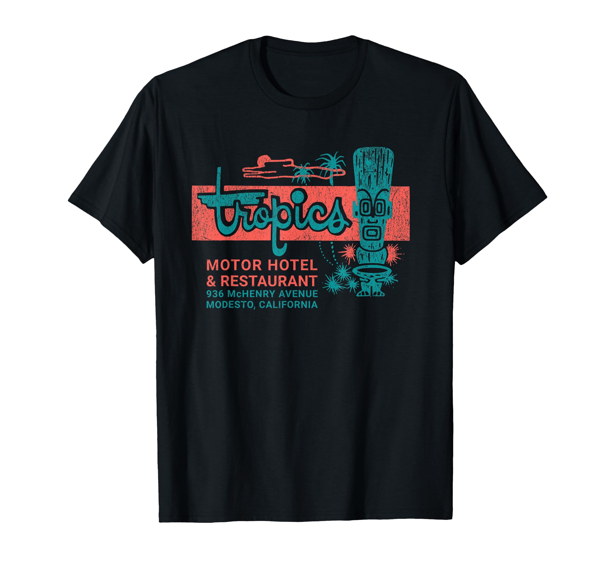 Hotel Matchbook Tropics Motor T-Shirt - Fun Novelty Design for Adults - T-Shirt, Sweatshirt, Hoodie