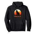 Cat Sunset Purrs Joy Lover Minimal Hoodie - Graphic Print Men Women - T-Shirt, Sweatshirt, Hoodie