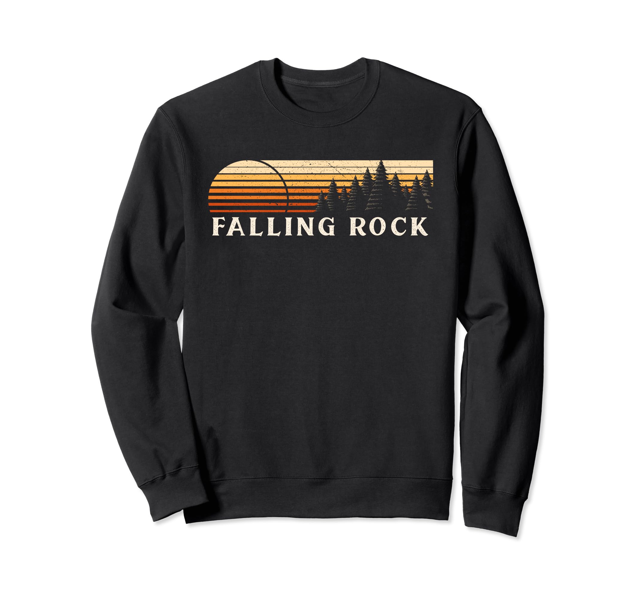 Falling Rock Wv Evergreen Sunset Sweatshirt - Unique Graphic Men Women - T-Shirt, Sweatshirt, Hoodie