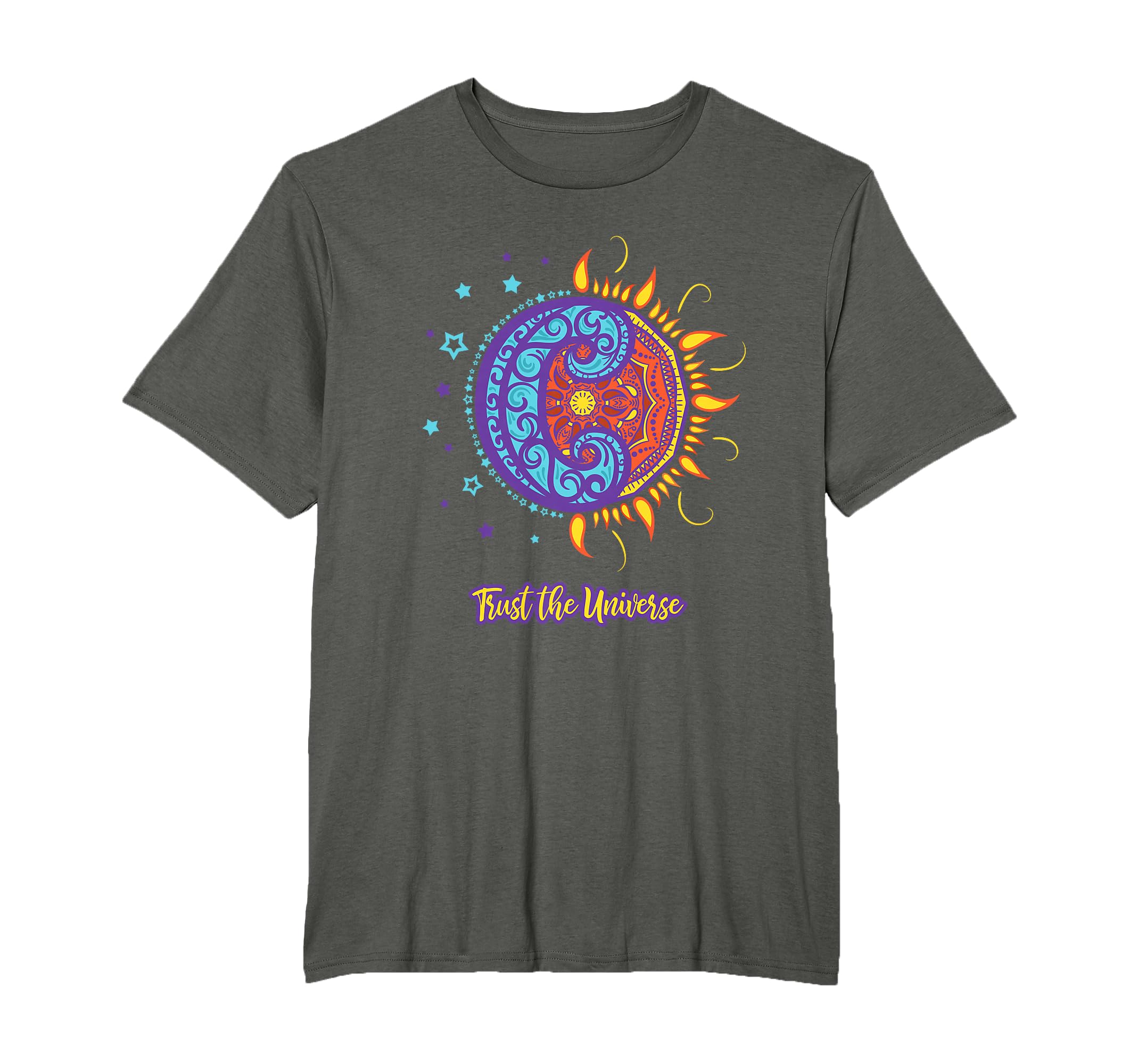 Trust Universe Sun Moon Positive Self T-Shirt - Aesthetic Graphic Unisex - T-Shirt, Sweatshirt, Hoodie