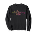 Roller Skating Skate Heartbeat Sweatshirt - Novelty Apparel for Adults - T-Shirt, Sweatshirt, Hoodie