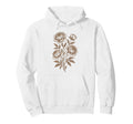 Linocut Flower Botanical Art Hoodie - Custom Art Print Unisex - T-Shirt, Sweatshirt, Hoodie
