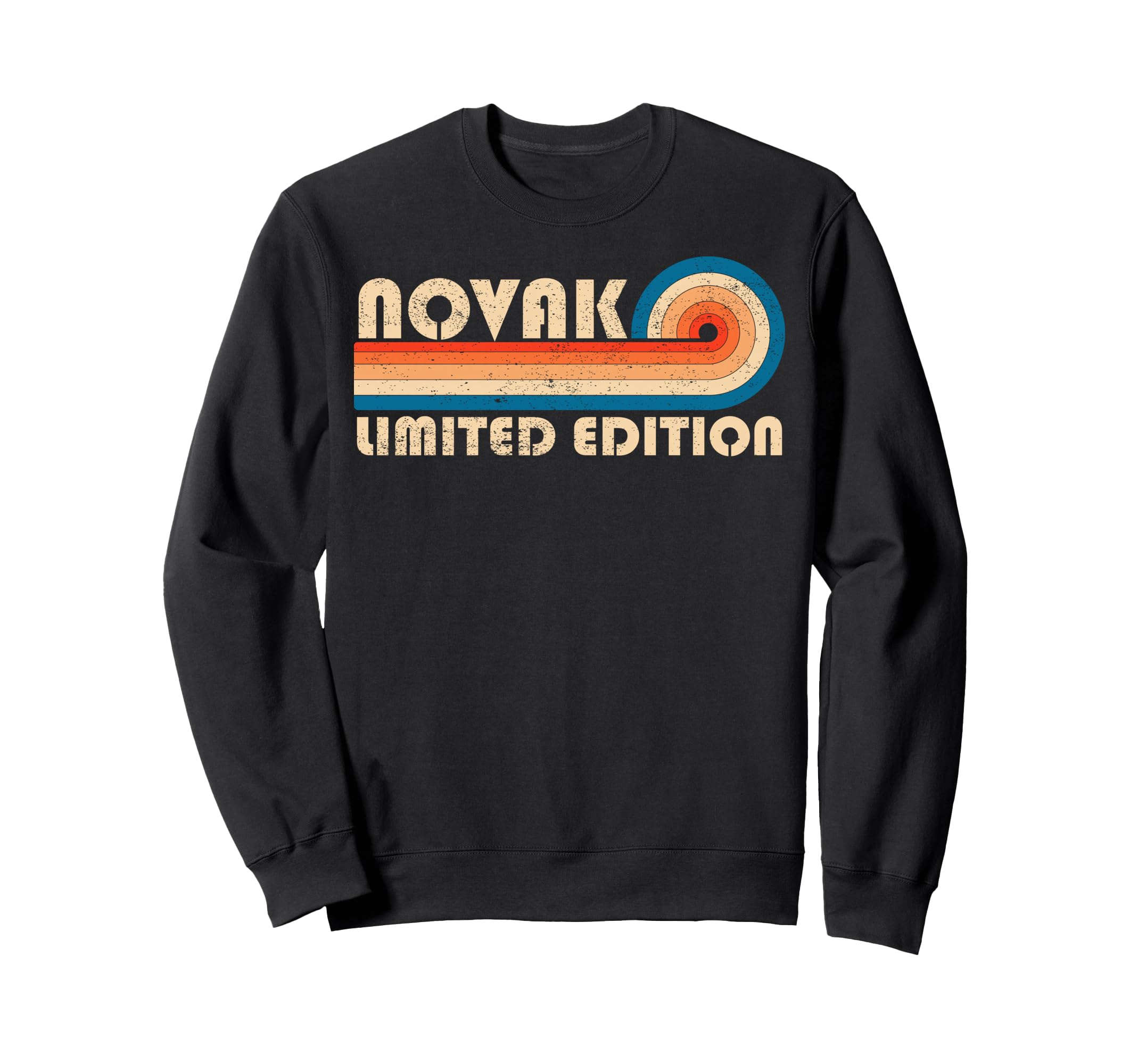 Novak 70S 80S Sunset Stripe Sweatshirt - Casual Everyday Wear Men Women - T-Shirt, Sweatshirt, Hoodie