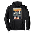 Brest Sunset Sailing Art Hoodie - Aesthetic Graphic Men Women - T-Shirt, Sweatshirt, Hoodie