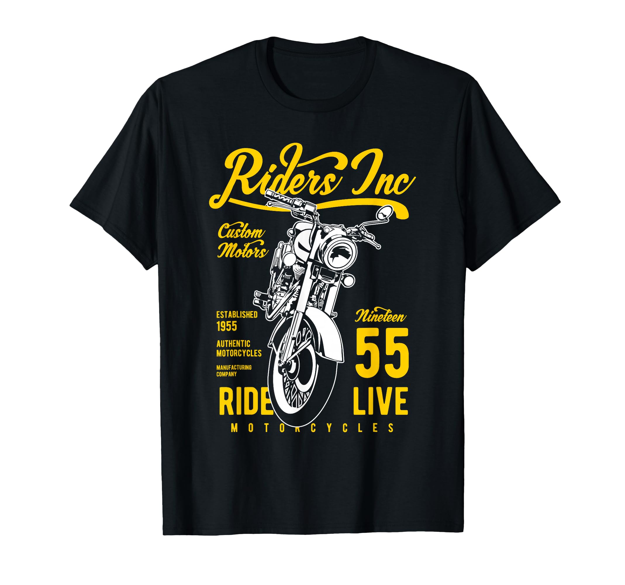 Riders Inc 1955 Motorcycle T-Shirt - Casual Everyday Wear for Adults - T-Shirt, Sweatshirt, Hoodie