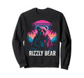 Rizzly Bear Synthwave Retrowave Sweatshirt - Aesthetic Graphic for Adults - T-Shirt, Sweatshirt, Hoodie