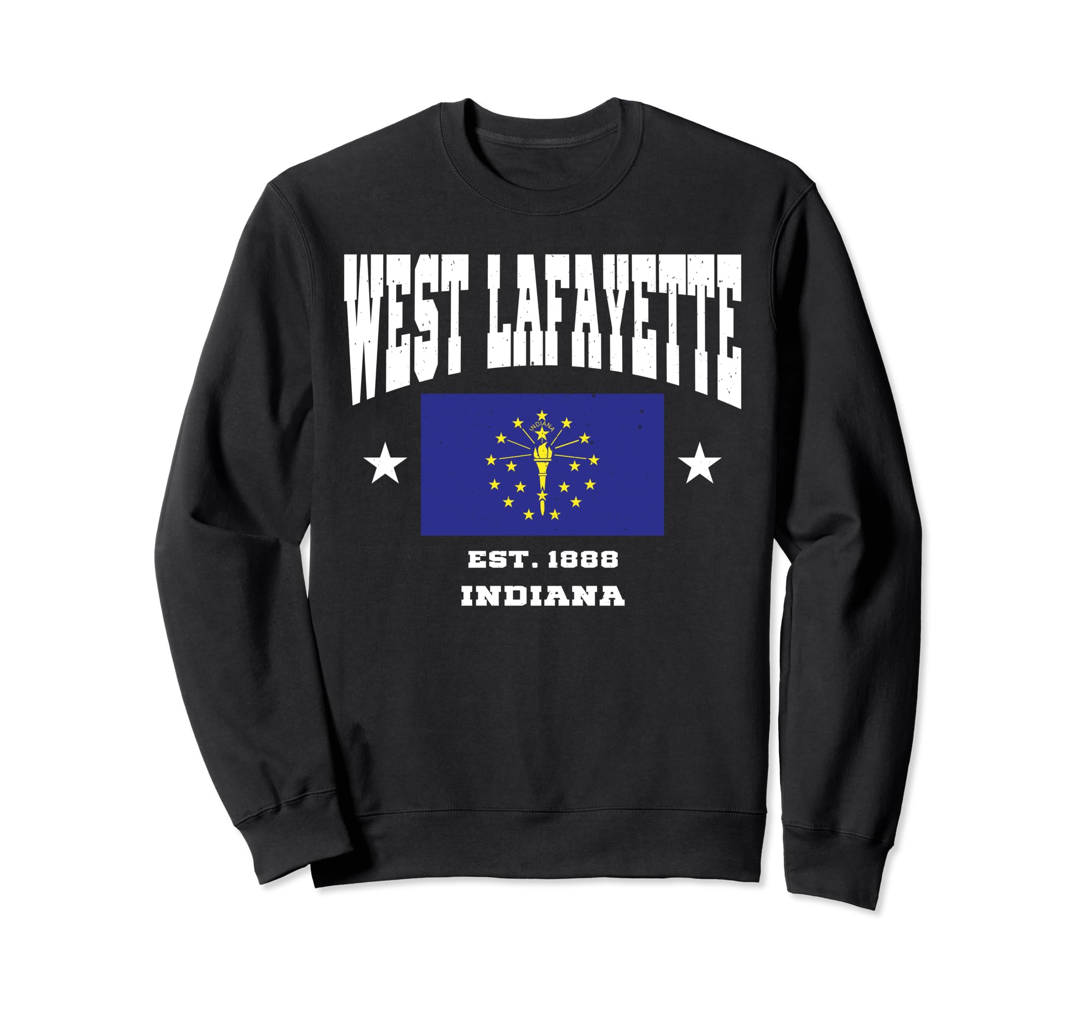 West Lafayette Indiana Throwback Sweatshirt - Unique Graphic for Adults - T-Shirt, Sweatshirt, Hoodie