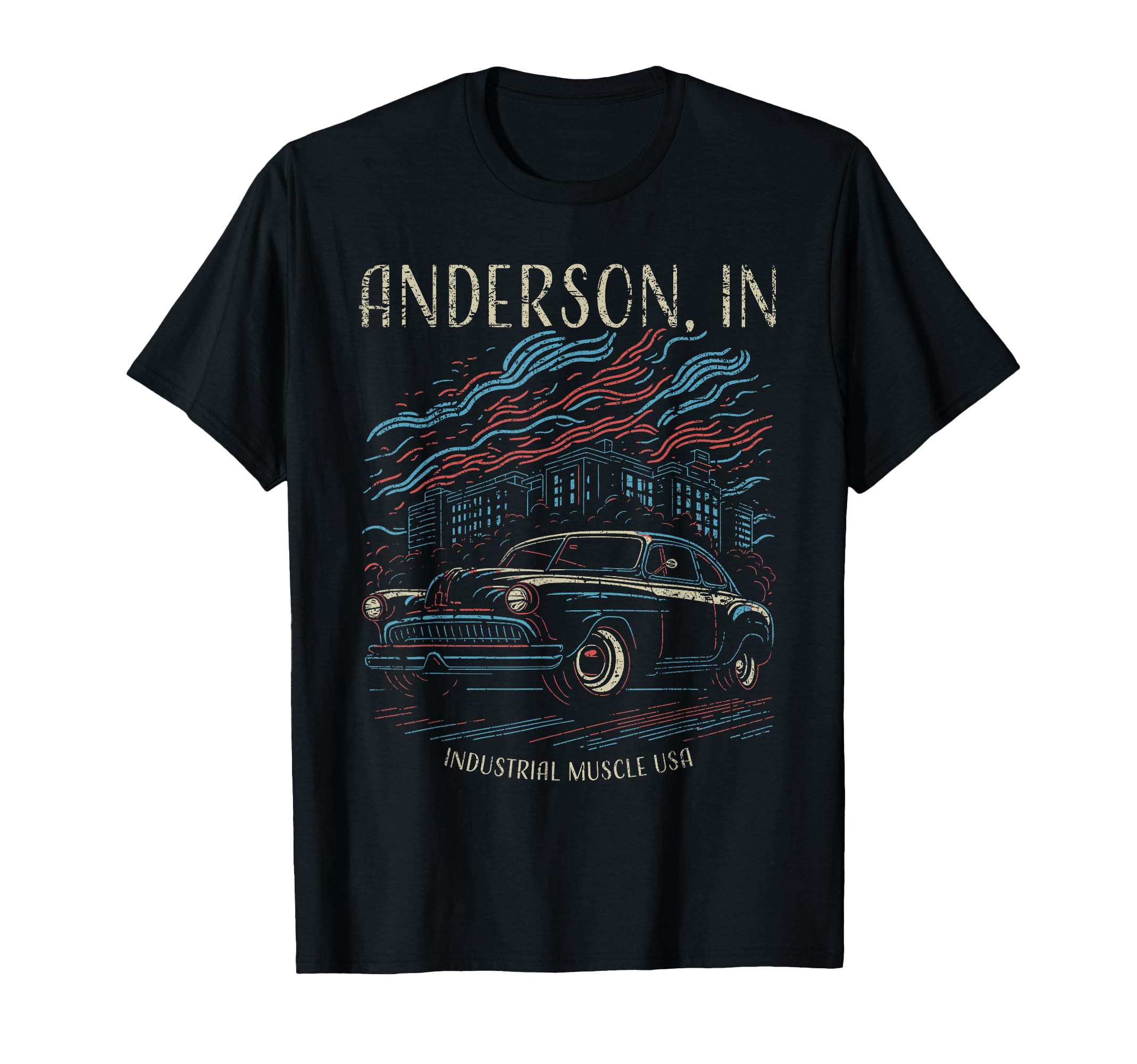 Anderson Usa Car Industrial Muscle T-Shirt - Custom Art Print for Adults - T-Shirt, Sweatshirt, Hoodie