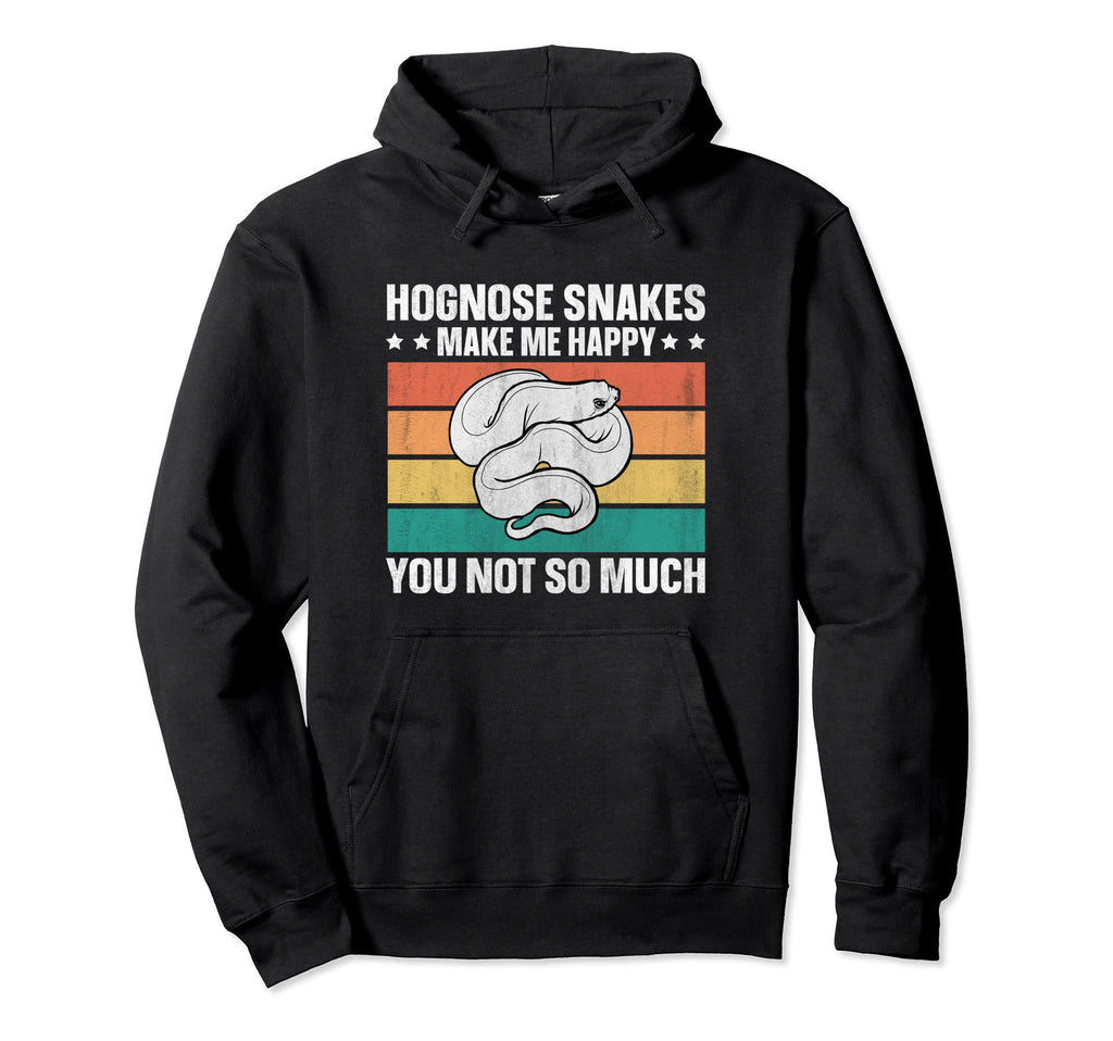 Hognose Snakes Make Me Happy Western Hoodie - Minimalist Print for Adults - T-Shirt, Sweatshirt, Hoodie