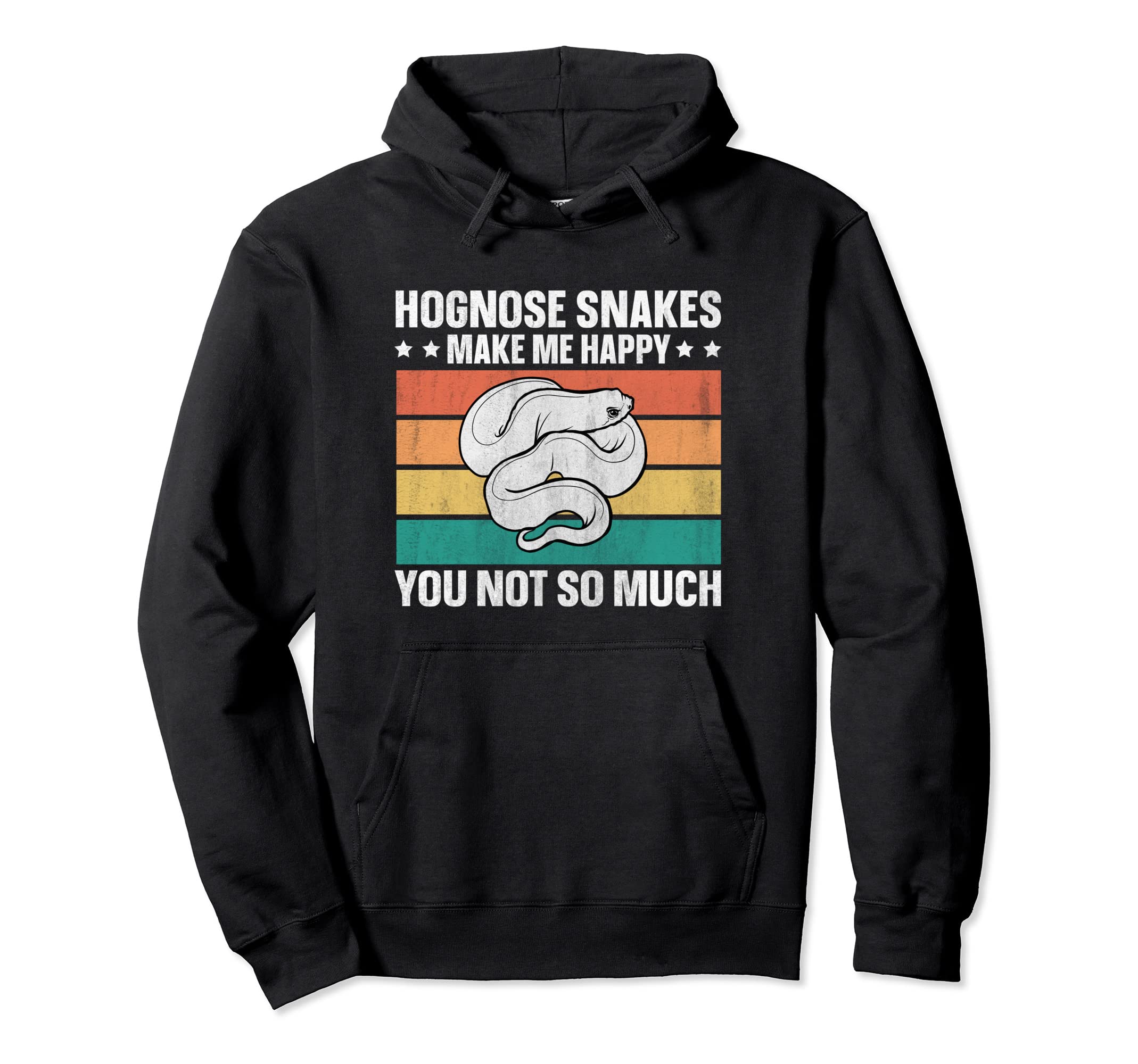 Hognose Snakes Make Me Happy Western Hoodie - Minimalist Print for Adults - T-Shirt, Sweatshirt, Hoodie