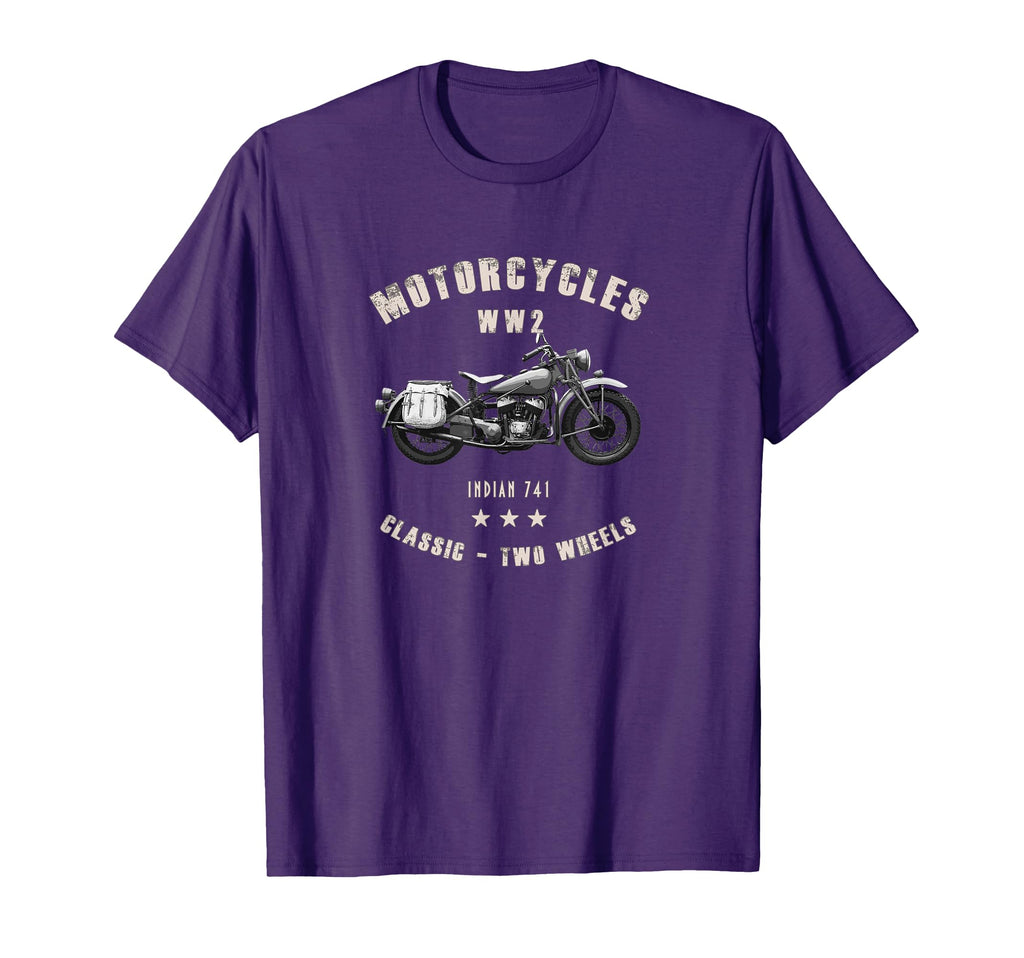 Indian 741 Motorcycle Ww2 T-Shirt - Unique Graphic Men Women - T-Shirt, Sweatshirt, Hoodie