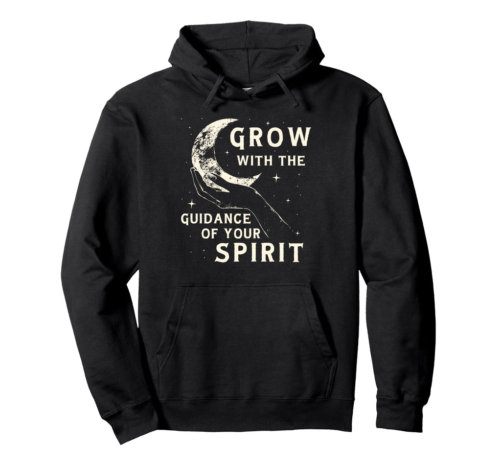 Spiritual Growth Mindset Crescent Hoodie - Casual Everyday Wear for Adults - T-Shirt, Sweatshirt, Hoodie