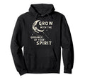 Spiritual Growth Mindset Crescent Hoodie - Casual Everyday Wear for Adults - T-Shirt, Sweatshirt, Hoodie