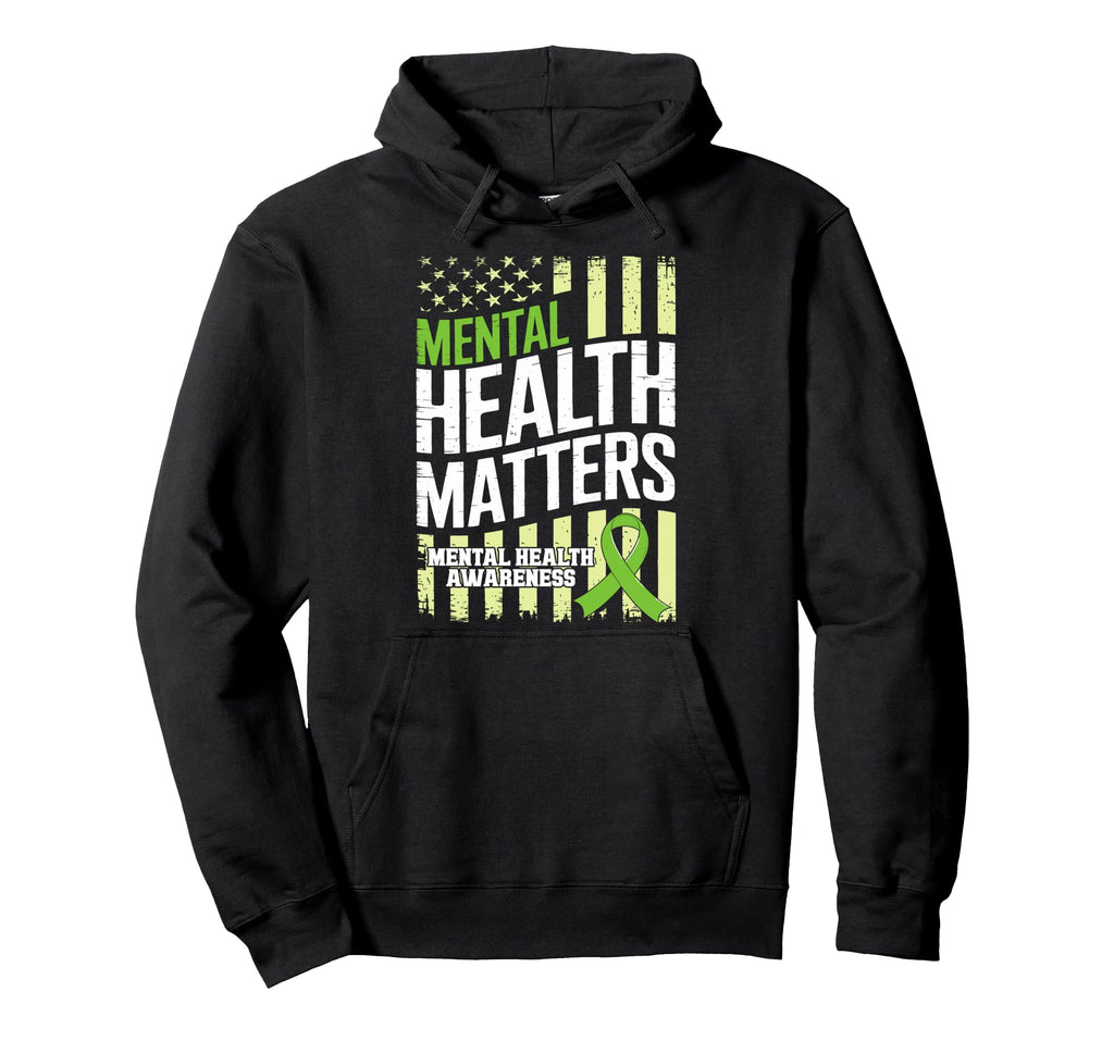 Mental Health Awareness Support Hoodie - Fun Novelty Design for Adults - T-Shirt, Sweatshirt, Hoodie