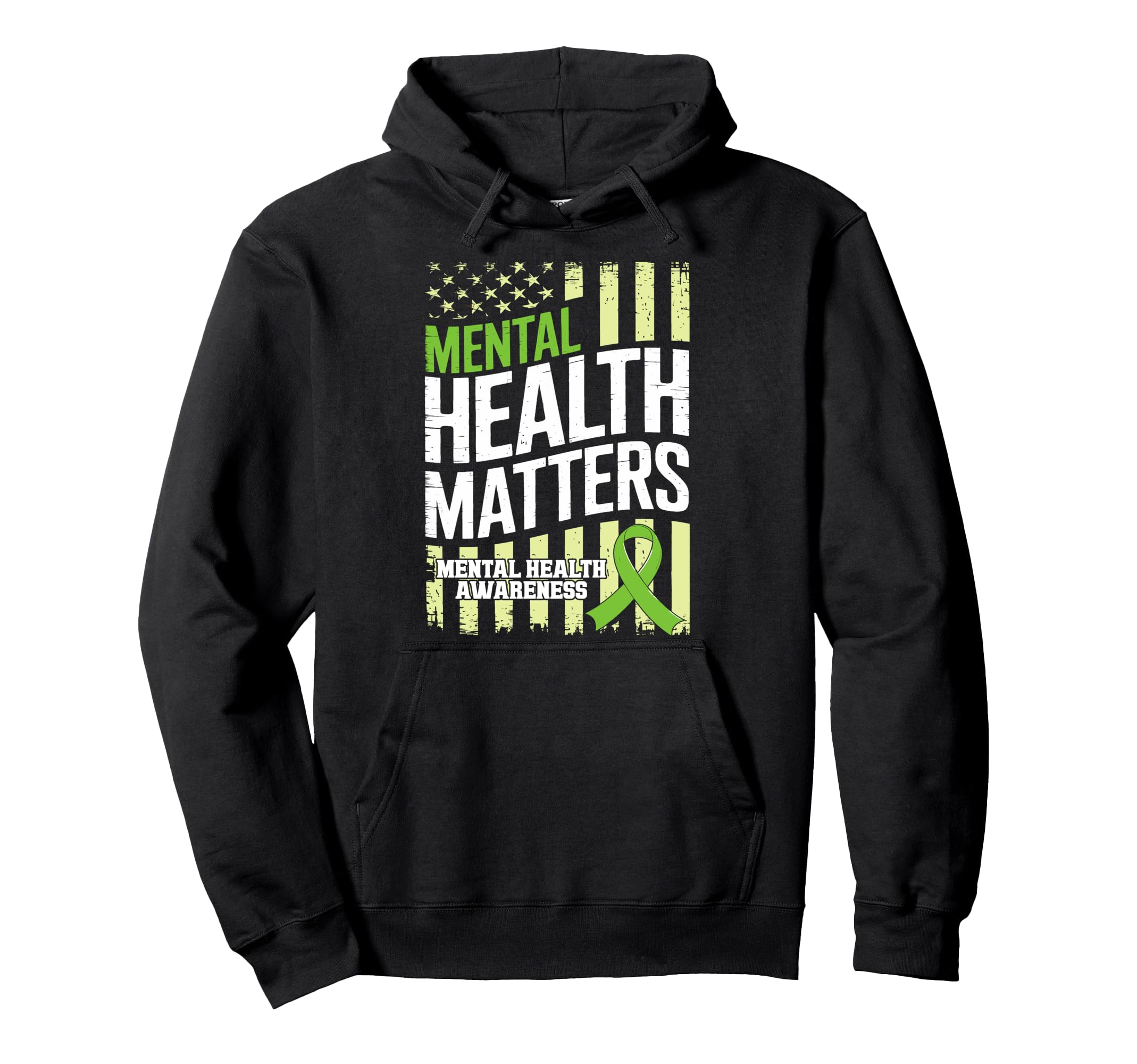 Mental Health Awareness Support Hoodie - Fun Novelty Design for Adults - T-Shirt, Sweatshirt, Hoodie