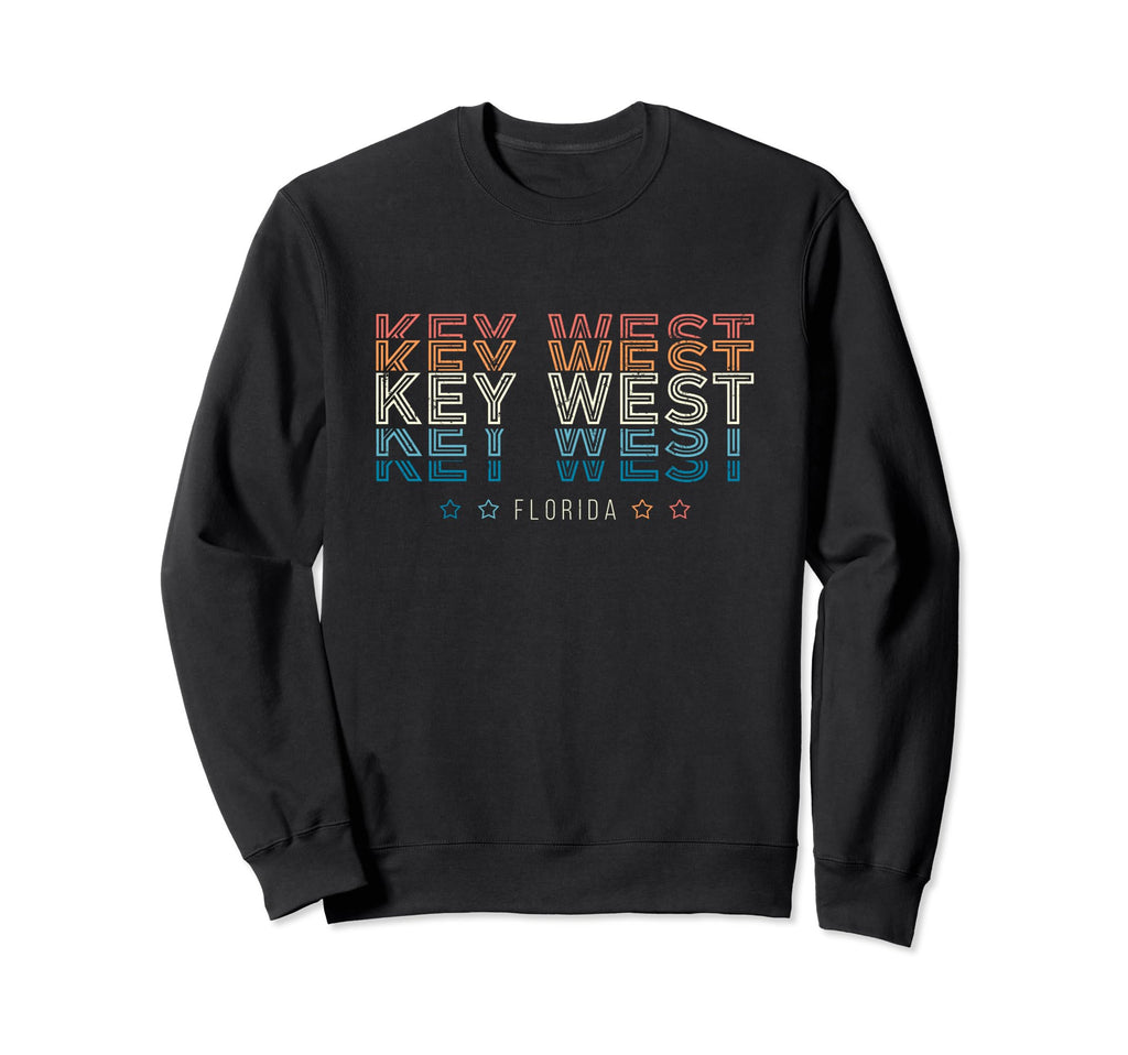 Seventies Key West Florida Destination Sweatshirt - Minimalist Print Unisex - T-Shirt, Sweatshirt, Hoodie