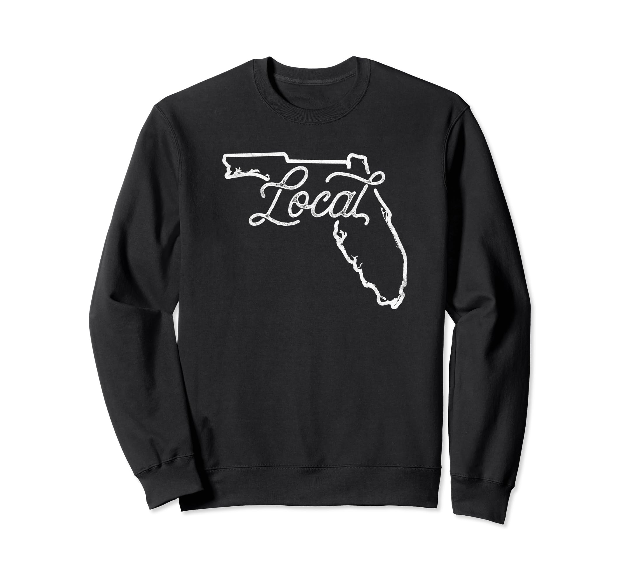 Florida Local Typography Script Sweatshirt - Minimalist Print for Adults - T-Shirt, Sweatshirt, Hoodie