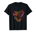 80S Geometric Bird Falcon Synthwave T-Shirt - Novelty Apparel for Adults - T-Shirt, Sweatshirt, Hoodie