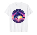 Dolphin 80S Synthwave Africa Dolphin T-Shirt - Graphic Print Men Women - T-Shirt, Sweatshirt, Hoodie