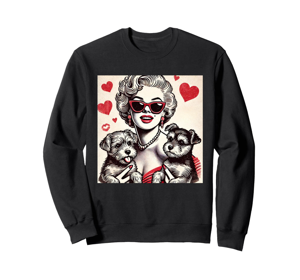 50S Illustration Beautiful Model Sweatshirt - Fun Novelty Design Unisex - T-Shirt, Sweatshirt, Hoodie