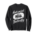 Antisocial Butterfly Housefly Sweatshirt - Minimalist Print Unisex - T-Shirt, Sweatshirt, Hoodie