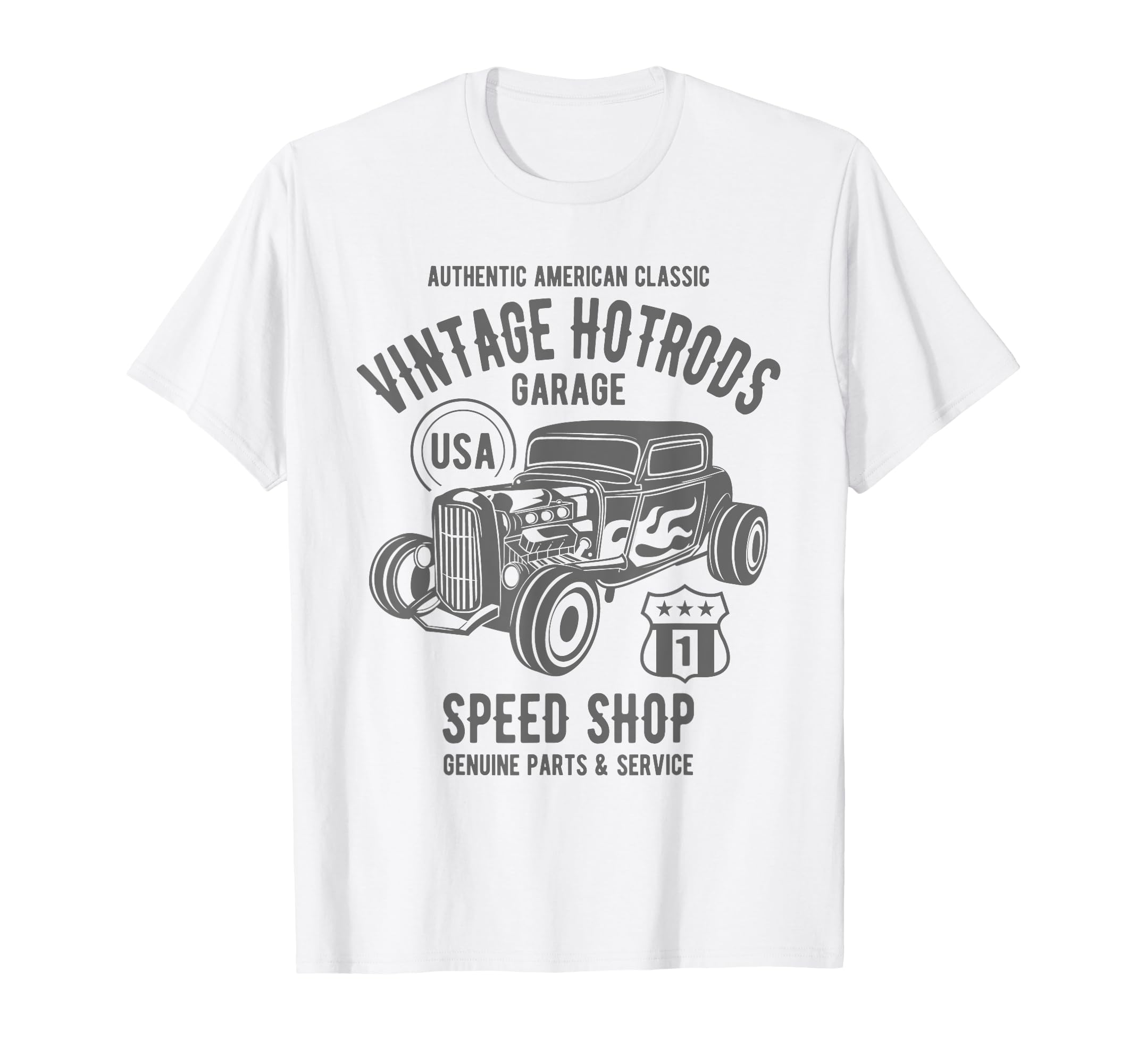 Speed Shop Hotrod Car T-Shirt - Custom Art Print for Adults - T-Shirt, Sweatshirt, Hoodie
