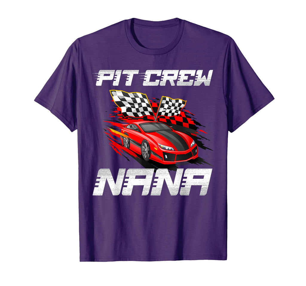 Pit Crew Nana Race Car Birthday T-Shirt - Aesthetic Graphic for Adults - T-Shirt, Sweatshirt, Hoodie
