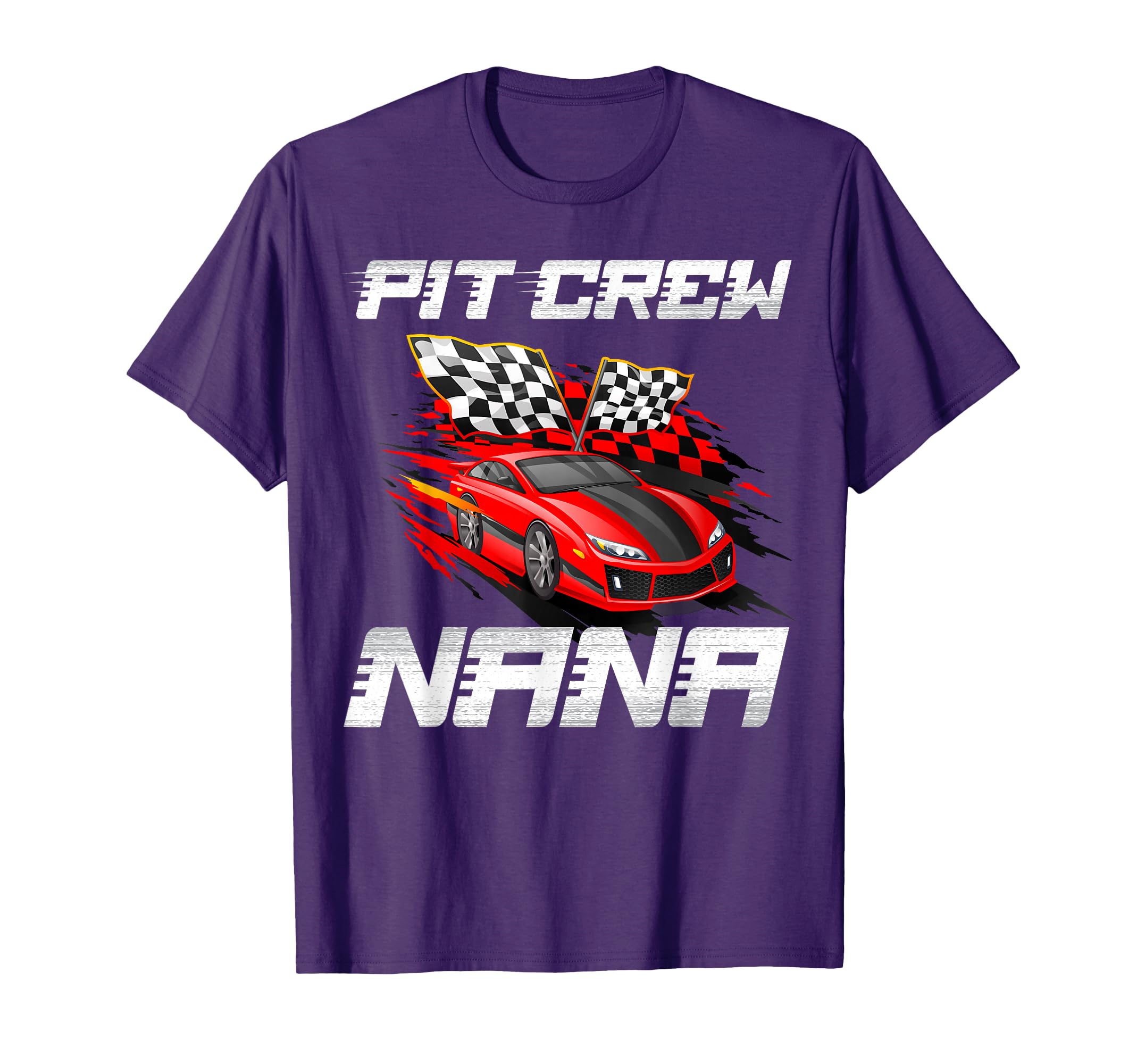 Pit Crew Nana Race Car Birthday T-Shirt - Aesthetic Graphic for Adults - T-Shirt, Sweatshirt, Hoodie