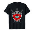 Heart X Dagger American Traditional T-Shirt - Minimalist Print Men Women - T-Shirt, Sweatshirt, Hoodie