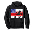 Distressed Jiujitsu Gi Usa American Hoodie - Streetwear Style for Adults - T-Shirt, Sweatshirt, Hoodie