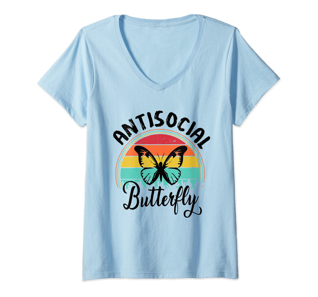Womens Antisocial Butterfly Hater T-Shirt - Streetwear Style Men Women - T-Shirt, Sweatshirt, Hoodie