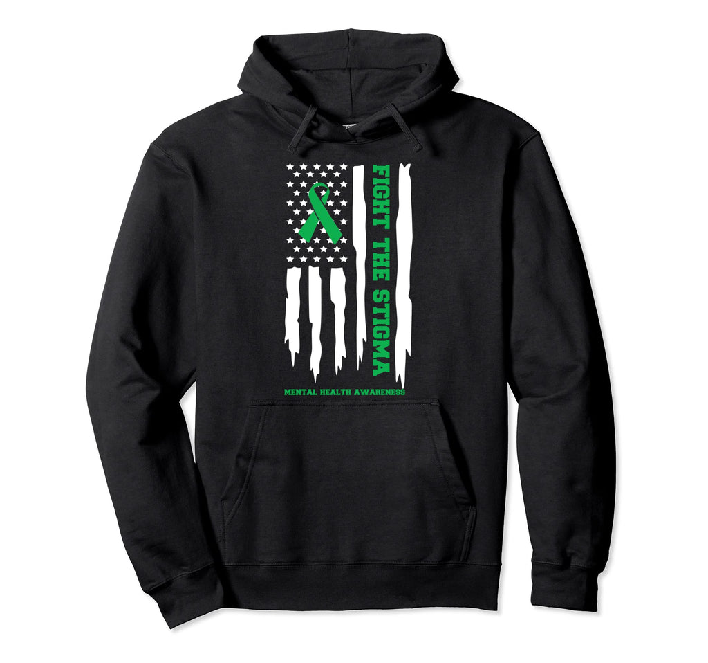 Mental Health Awareness Flag Fight Hoodie - Graphic Print for Adults - T-Shirt, Sweatshirt, Hoodie