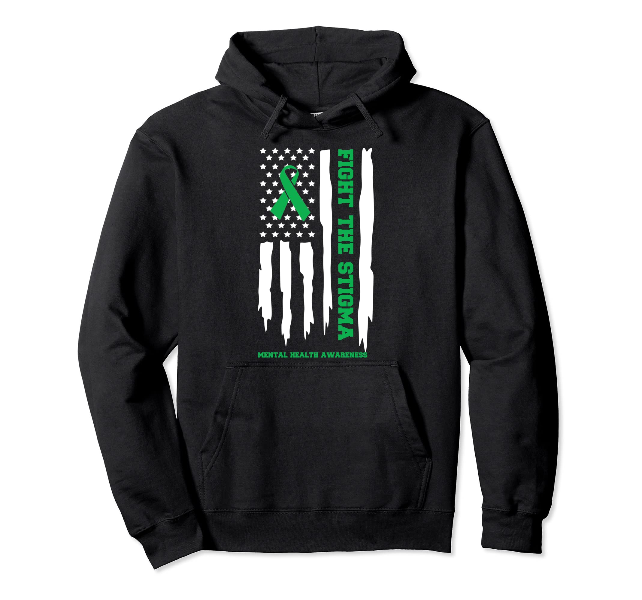 Mental Health Awareness Flag Fight Hoodie - Graphic Print for Adults - T-Shirt, Sweatshirt, Hoodie