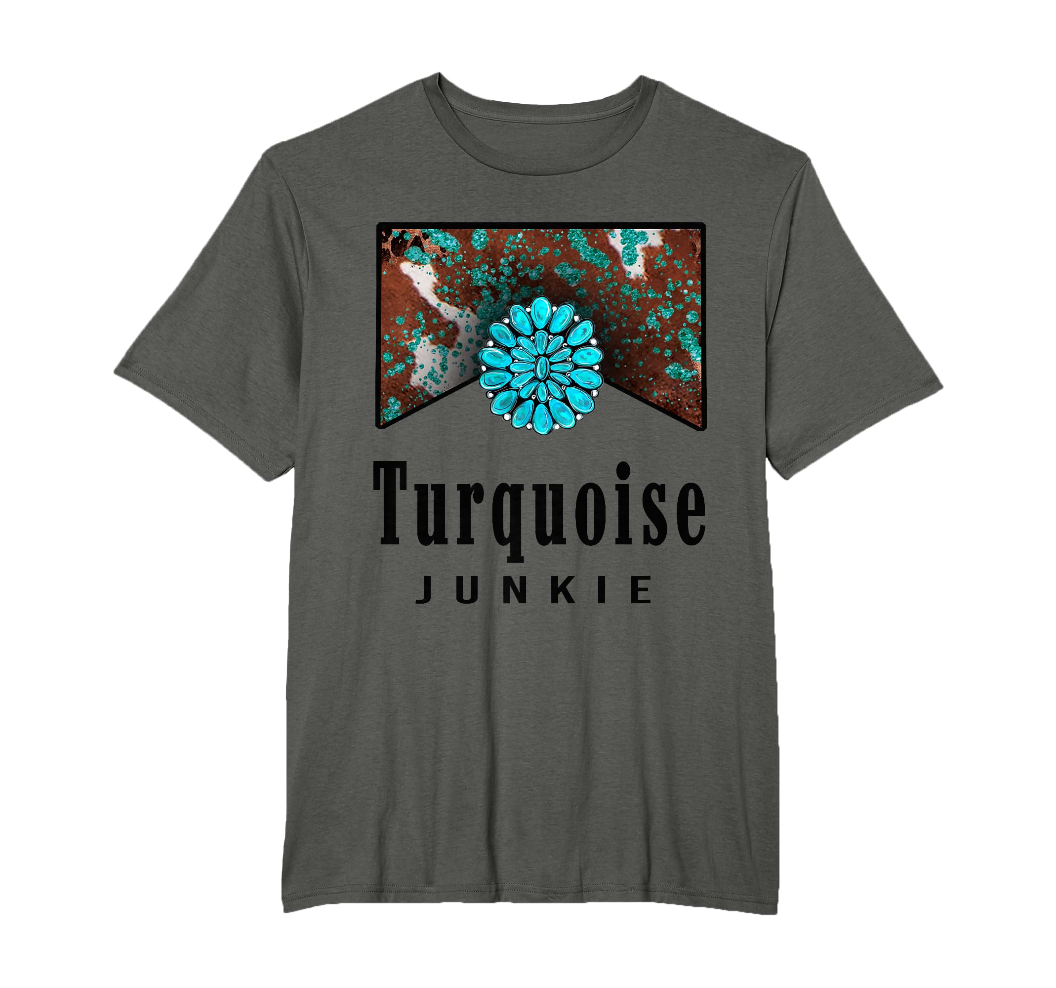 Turquoise Junkie Western Turquoise T-Shirt - Minimalist Print Unisex - T-Shirt, Sweatshirt, Hoodie